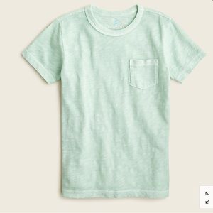 J Crew Kids Garment-Dyed Pocket T-Shirt, NWT